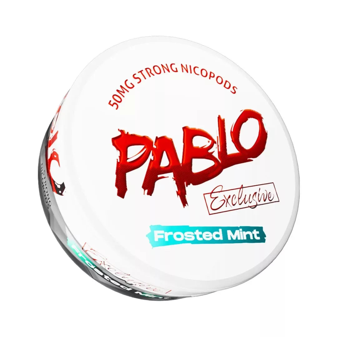 PABLO - EXCLUSIVE Frosted Mint- All White Snus - 16g - 10 Stück
