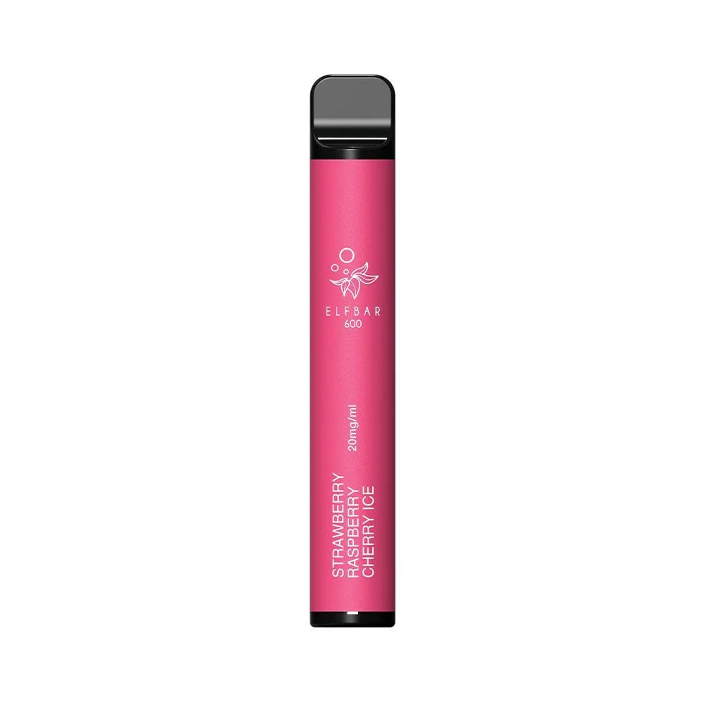 Elf Bar - 600 - 20mg/ml - Display - 10 Stück - Strawberry Raspberry Cherry Ice