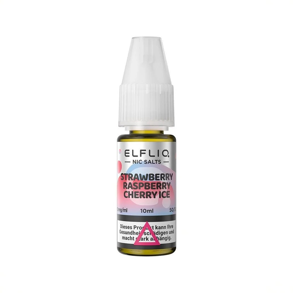 Elf Bar - ElfLiq - 10ml - 20mg/ml - Strawberry Raspberry Cherry Ice - 10 Stück