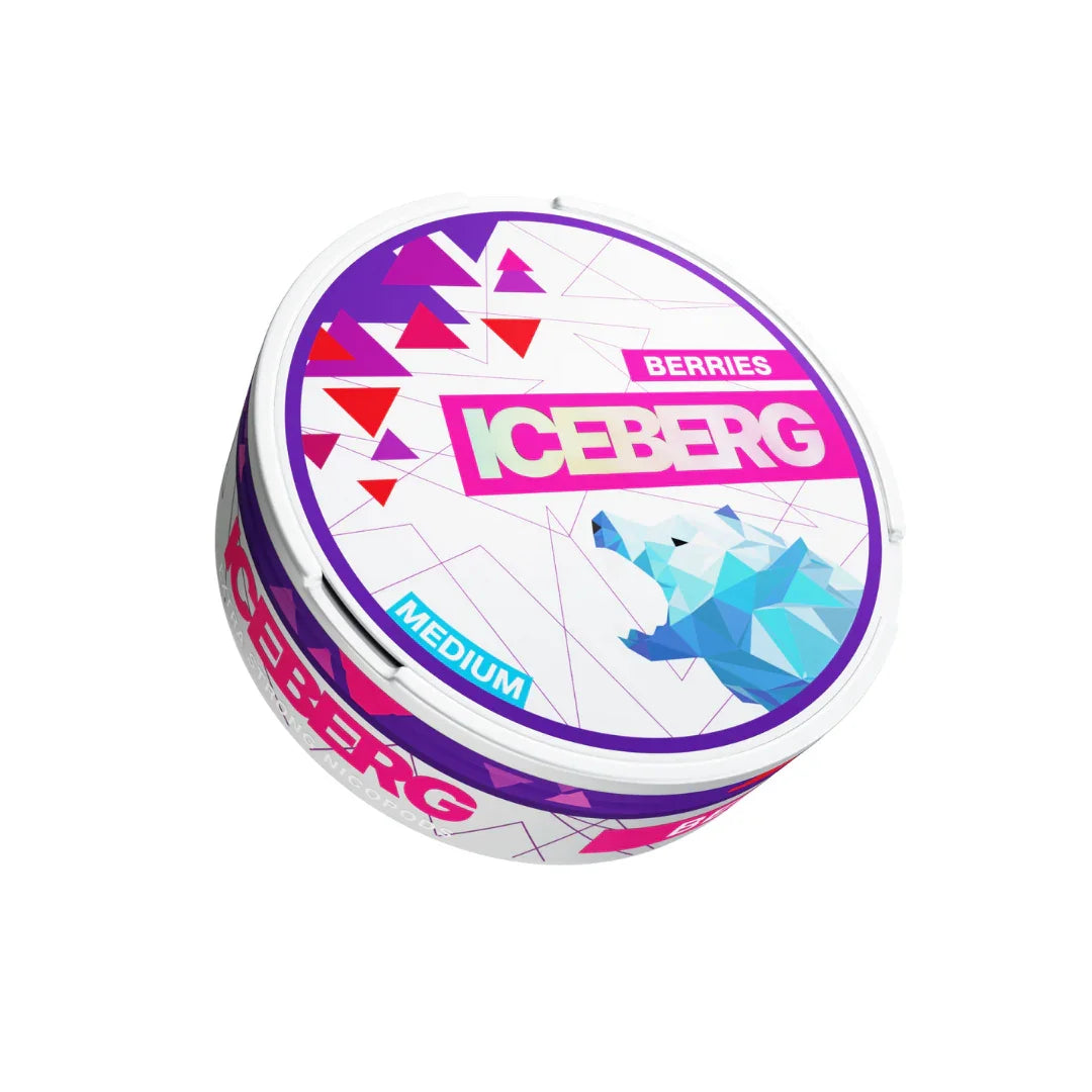 ICEBERG - Medium - Berries - All White Snus - 20mg/g - 12g - 10 Stück