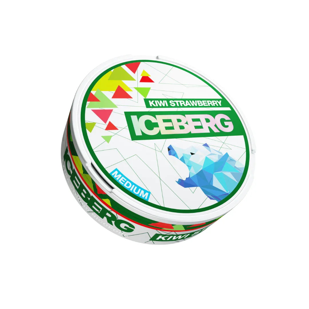 ICEBERG - Medium - Kiwi Strawberry - All White Snus - 20mg/g - 12g - 10 Stück