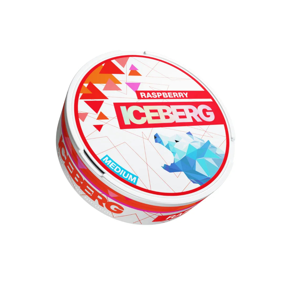 ICEBERG - Medium - Raspberry - All White Snus - 20mg/g - 12g - 10 Stück