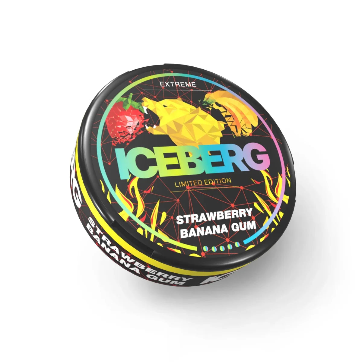 ICEBERG - Strong - Strawberry Banana Gum - All White Snus - 50mg/g - 16g - 10 Stück