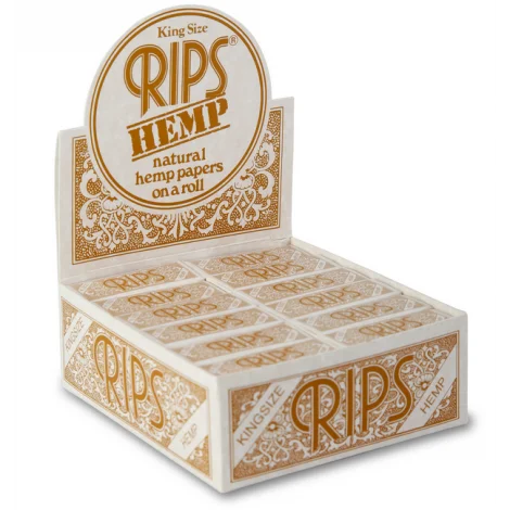 RIPS - Braun (Hanf) - King Size - Box - 24 Stück