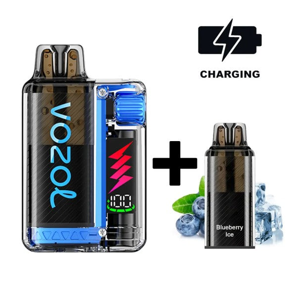 VOZOL Vista Plug 10000 - Starter Kit - Blueberry Ice - 5 Stück