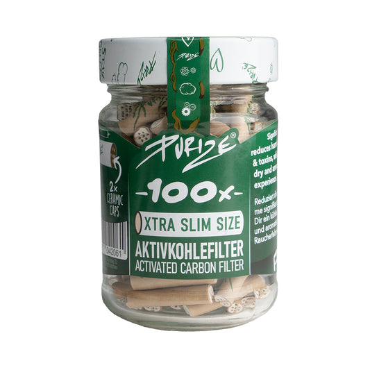 Purize - Xtra Slim Size - 100 Stück - Glas - Organic
