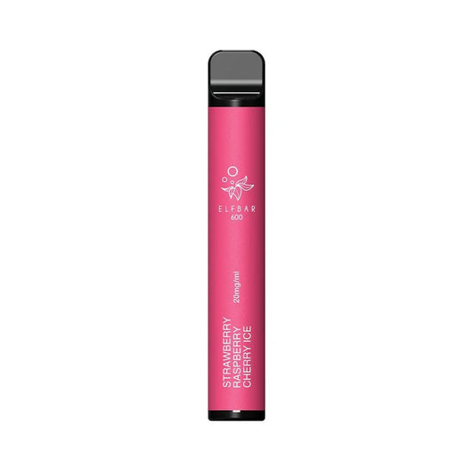 Elf Bar - 600 - 20mg/ml - Display - 10 Stück - Strawberry Raspberry Cherry Ice