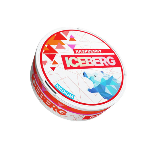 ICEBERG - Medium - Raspberry - All White Snus - 20mg/g - 12g - 10 Stück