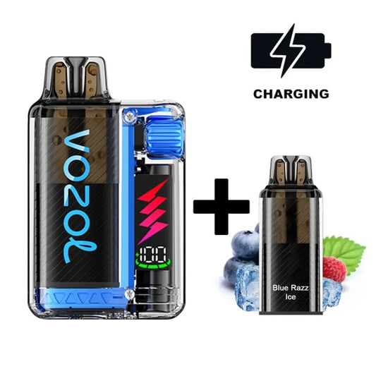 VOZOL Vista Plug 10000 - Starter Kit - Blue Razz Ice - 5 Stück