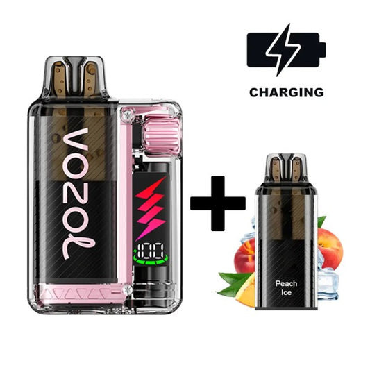 VOZOL Vista Plug 10000 - Starter Kit - Peach Ice - 5 Stück