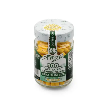 Purize - Xtra Slim Size - 100 Stück - Glas - Yellow