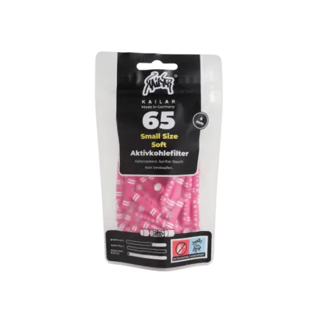 Kailar - 65 Slim Cellulose Aktivkohlefilter - Pink