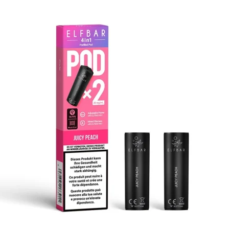 Elf Bar - 4in1 Pod - 2 x 2ml - Juicy Peach