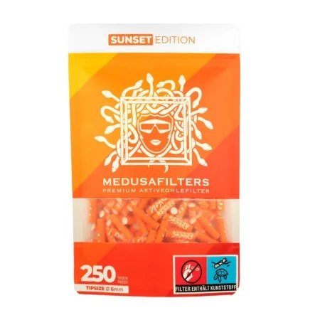 MedusaFilters - 250er Pack - SUNSET - Hybrid Aktivkohlefilter